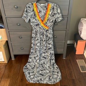 Anthropologie/THML tropical romper maxi!